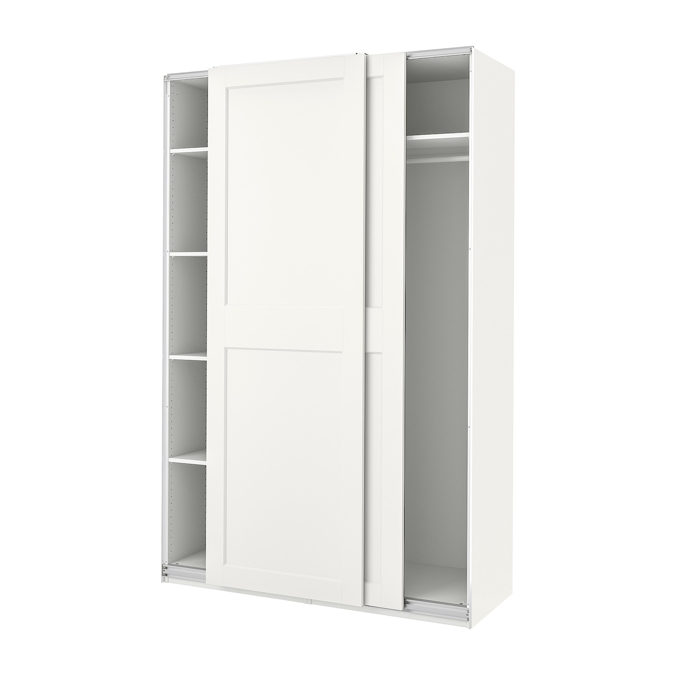 Шкаф-купе - IKEA PAX/GRIMO/ПАКС/ГРИМО ИКЕА, 150x66x236 см, белый