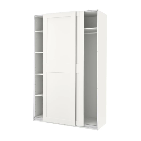 Шкаф-купе - IKEA PAX/GRIMO/ПАКС/ГРИМО ИКЕА, 150x66x236 см, белый