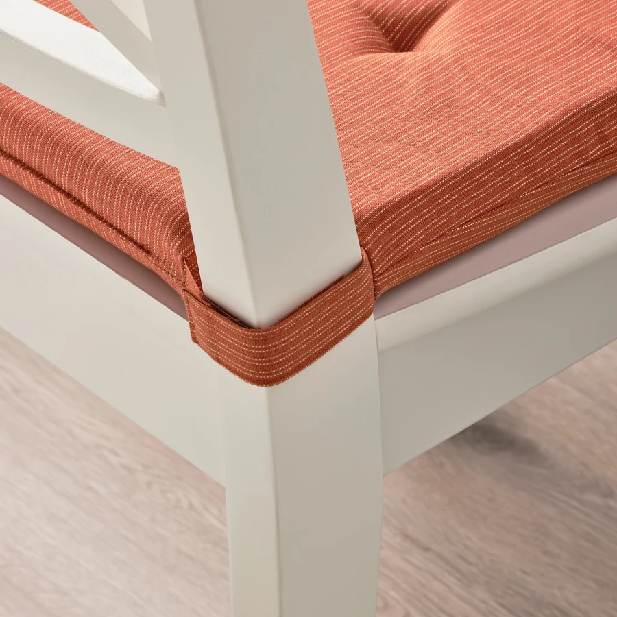 Подушка на стул - JUSTINA IKEA/ ЮСТИНА ИКЕА, 40 см, оранжевый (изображение №4)
