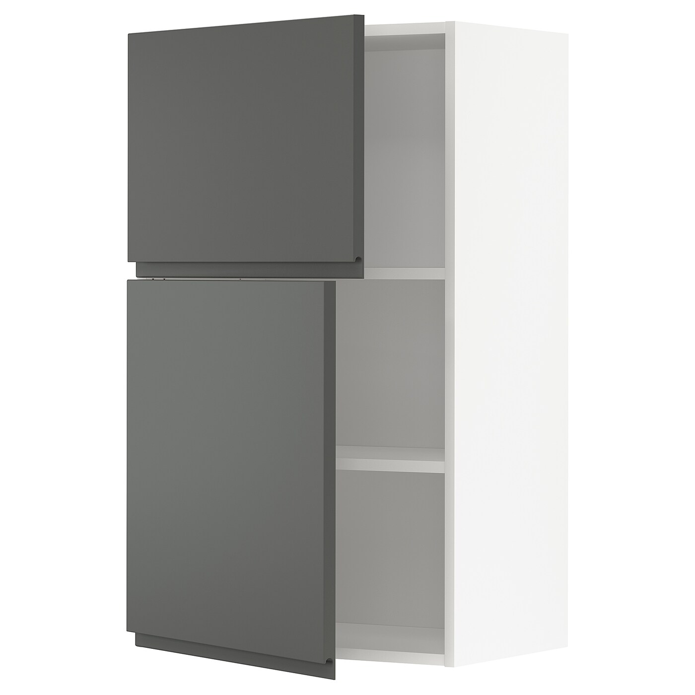 Навесной шкаф с полкой - METOD IKEA/ МЕТОД ИКЕА, 60х100 см, серый/белый