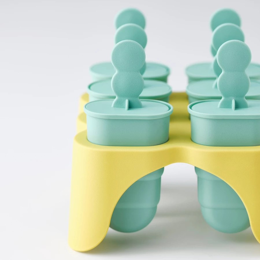 Форма для мороженого - IKEA UPPFYLLD, зеленый/желтый, УППФИЛЛД ИКЕА (изображение №4)