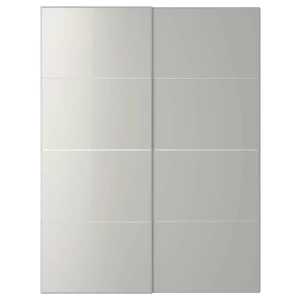 Раздвижные двери - HOKKSUND IKEA/ ХОККСУНД ИКЕА, 201х150 см, серый