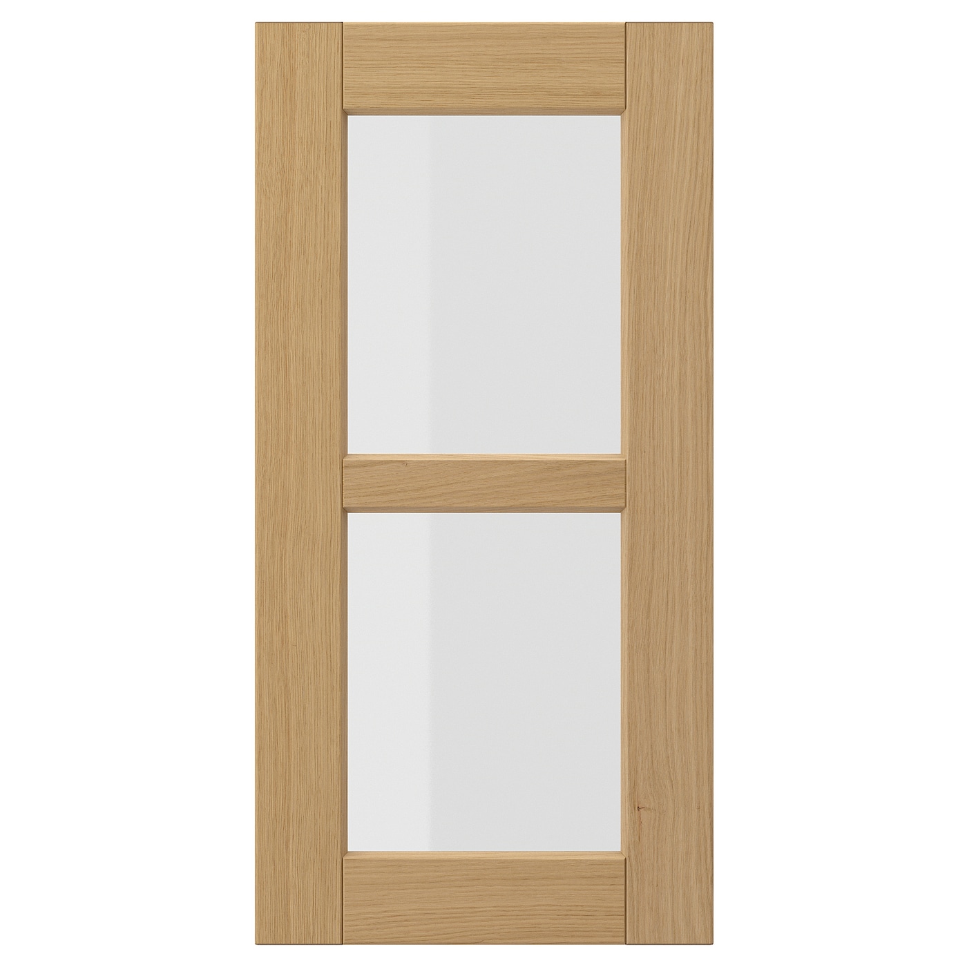 Стеклянная дверца - FORSBACKA IKEA/ ФОРСБАКА ИКЕА,  30х60 см, под беленый дуб