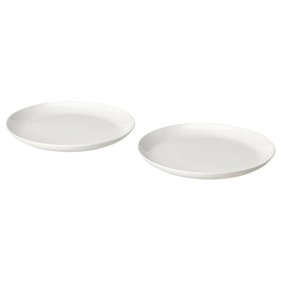 Набор тарелок, 2 шт. - IKEA FRÖJDEFULL/FROJDEFULL, 25 см, белый, ФРЁЙДЕФУЛЛ ИКЕА (изображение №1)