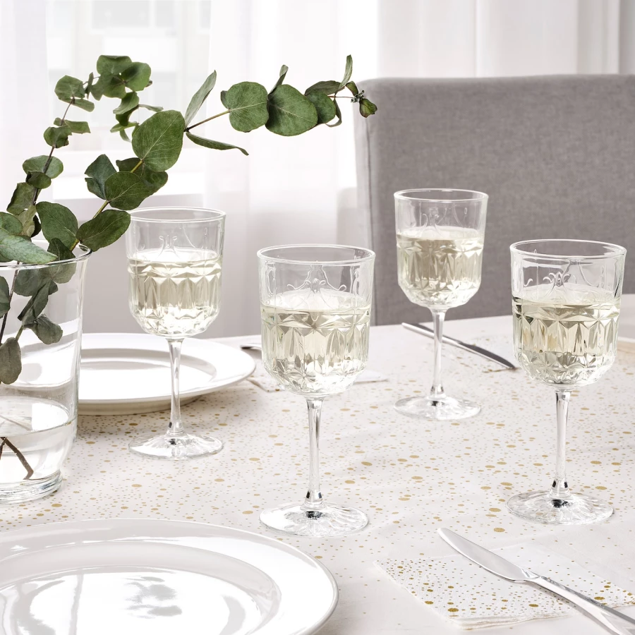 Набор бокалов для вина, 4 шт. - IKEA SÄLLSKAPLIG/SALLSKAPLIG, 270 мл, прозрачное стекло, СЭЛЛЬСКАПЛИГ ИКЕА (изображение №3)