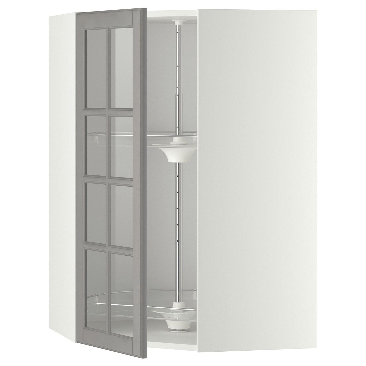 Шкаф - METOD  IKEA/  МЕТОД ИКЕА, 100х68 см, белый/серый