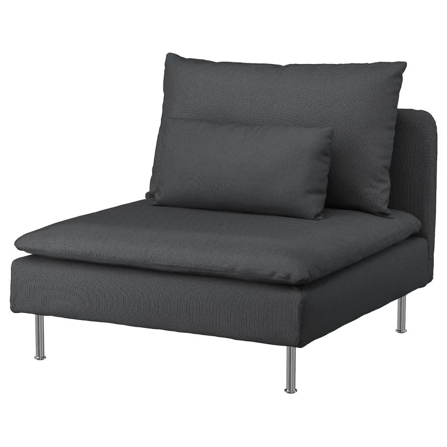 Чехол на кресло - SÖDERHAMN / SОDERHAMN  IKEA/ СЕДЕРХАМН ИКЕА,  черный (изображение №1)