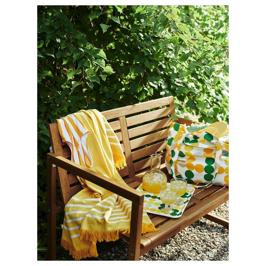 Садовый банкет - IKEA NÄMMARÖ/NAMMARO, 78x62x106см, коричневый/светло-коричневый, НЭММАРО ИКЕА (изображение №7)
