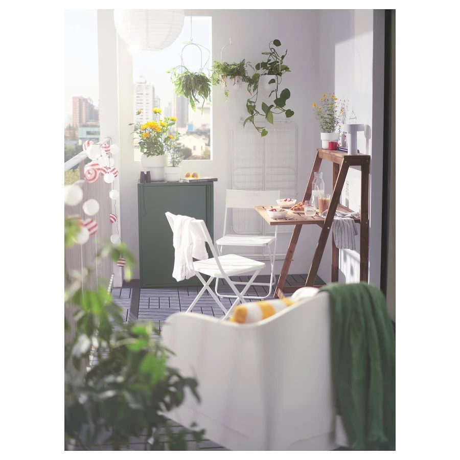 Садовое кресло - IKEA SKARPÖ, 71x79x81см, белый, СКАРПО ИКЕА (изображение №8)