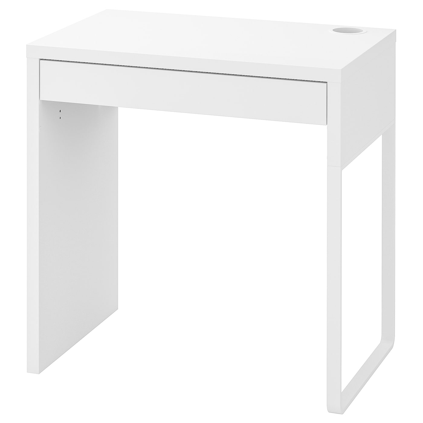 Письменный стол с ящиком - IKEA MICKE, 73x50 см, белый, МИККЕ ИКЕА