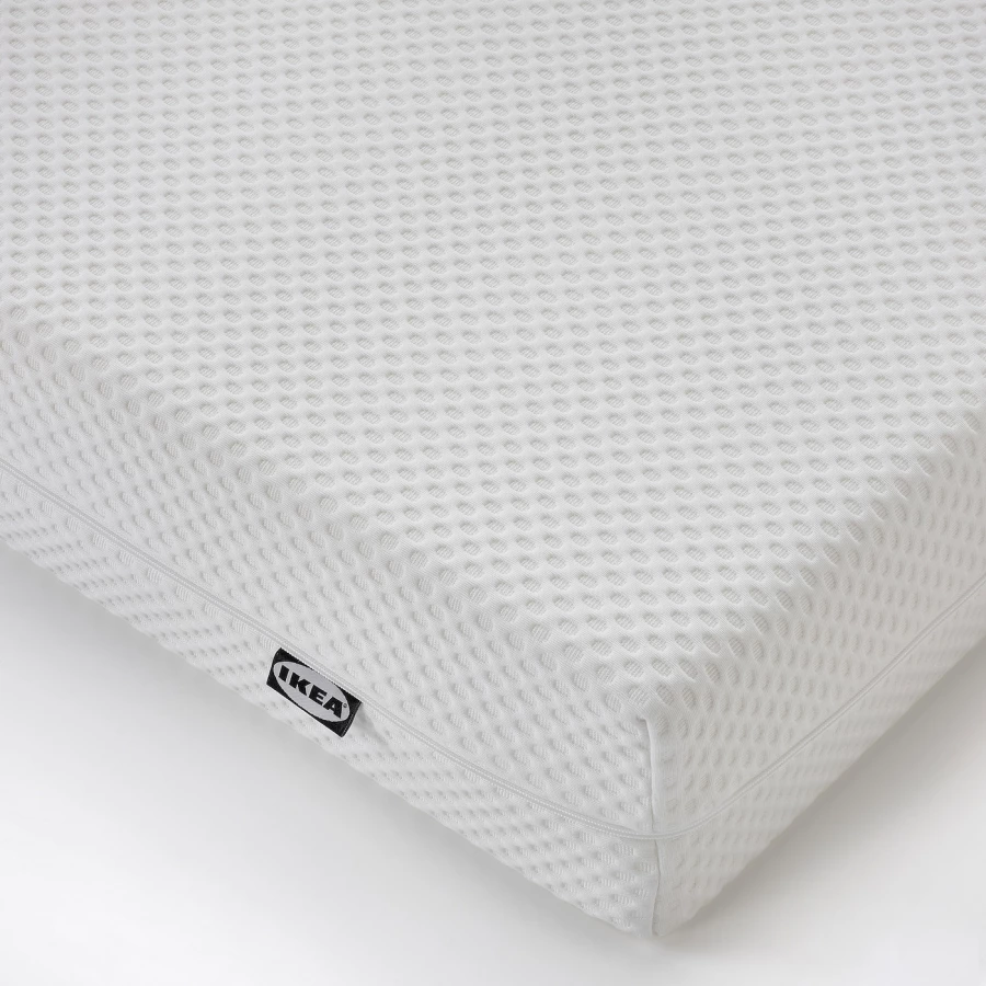 Кровать - IKEA MALM, 200х160 см, матрас средне-жесткий, белый, МАЛЬМ ИКЕА (изображение №13)
