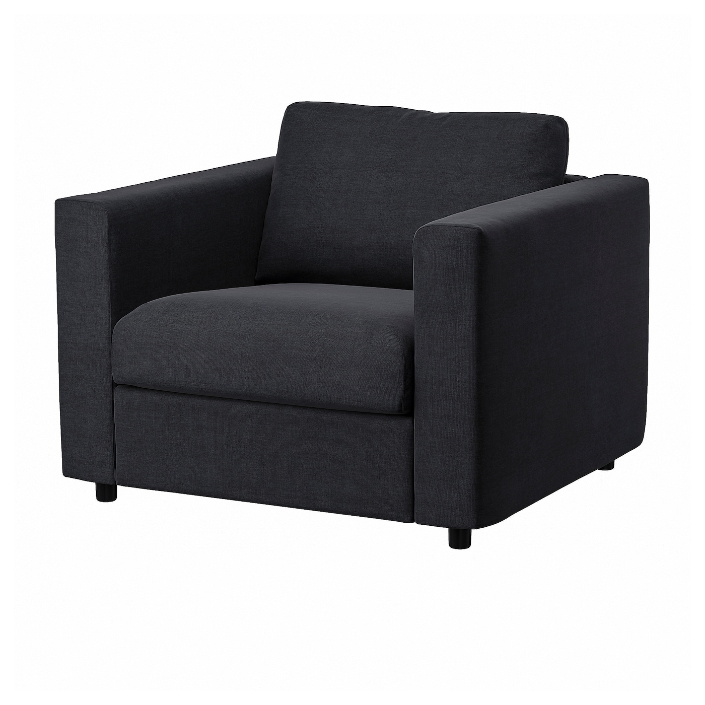 Кресло - IKEA VIMLE, 101х98х83 см, черный, ВИМЛЕ ИКЕА
