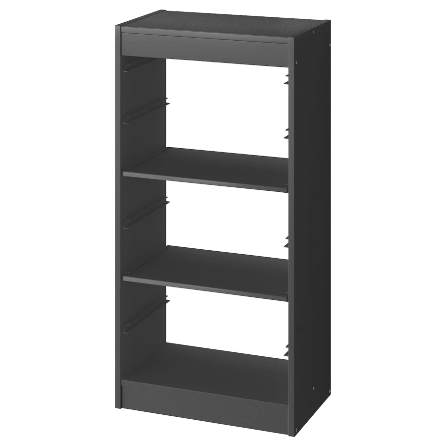 Стеллаж - TROFAST IKEA/ ТРУФАСТ ИКЕА,  46х30х94 см, черный (изображение №1)