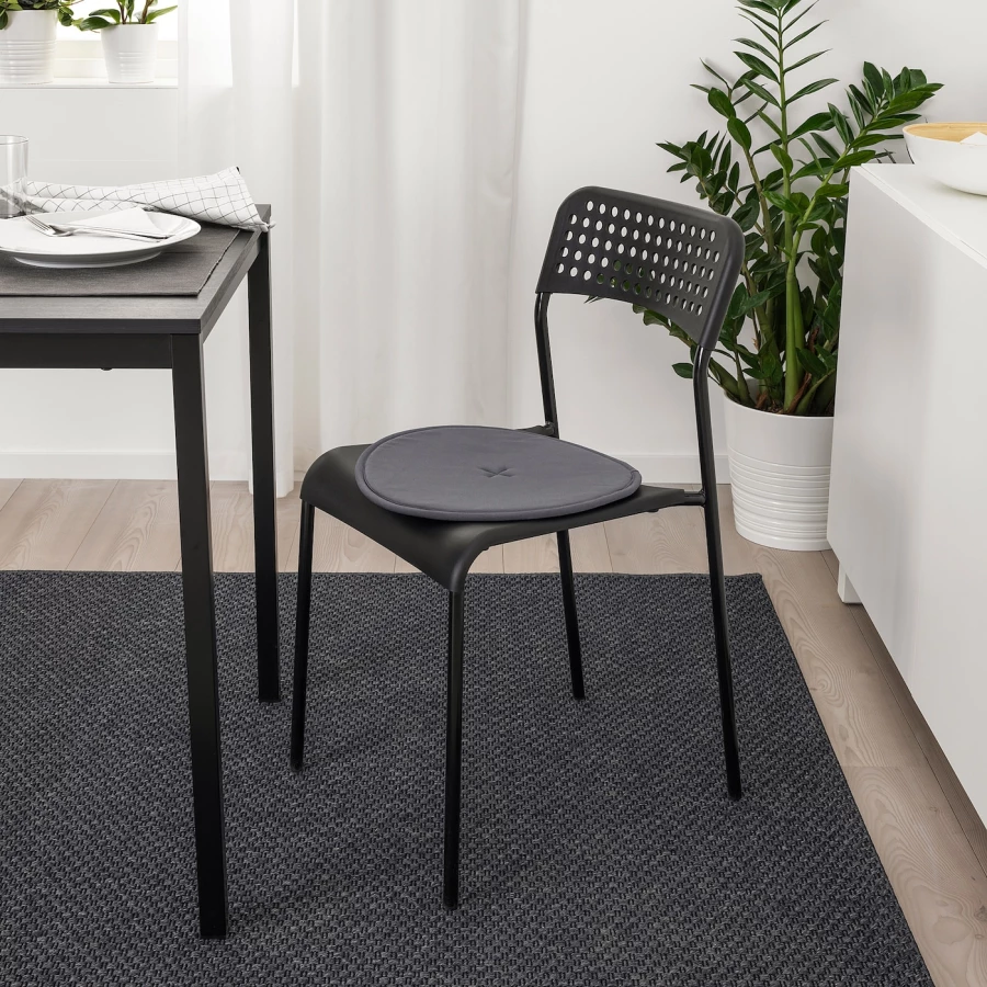 Подушка на стул - STRÅFLY / STRAFLY IKEA/ СТРОФЛИ ИКЕА, 36 см ,серый (изображение №4)