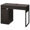 Письменный стол с ящиком - IKEA MICKE, 105x50 см,  черно-кричневый, МИККЕ ИКЕА