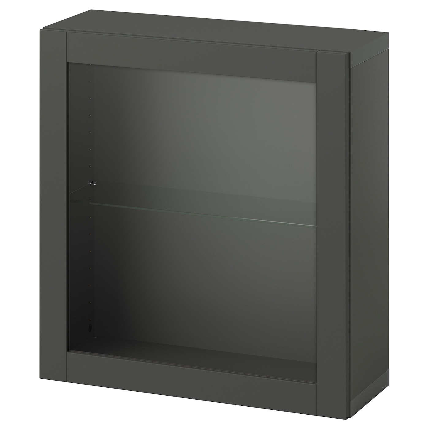 Комбинация для хранения - BESTÅ/ BESTА IKEA/ БЕСТА/БЕСТО ИКЕА, 64х60 см, темно-серый