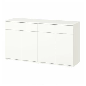 Шкаф - VIHALS IKEA/ ВИХАЛС ИКЕА, 140x37x75 см, белый