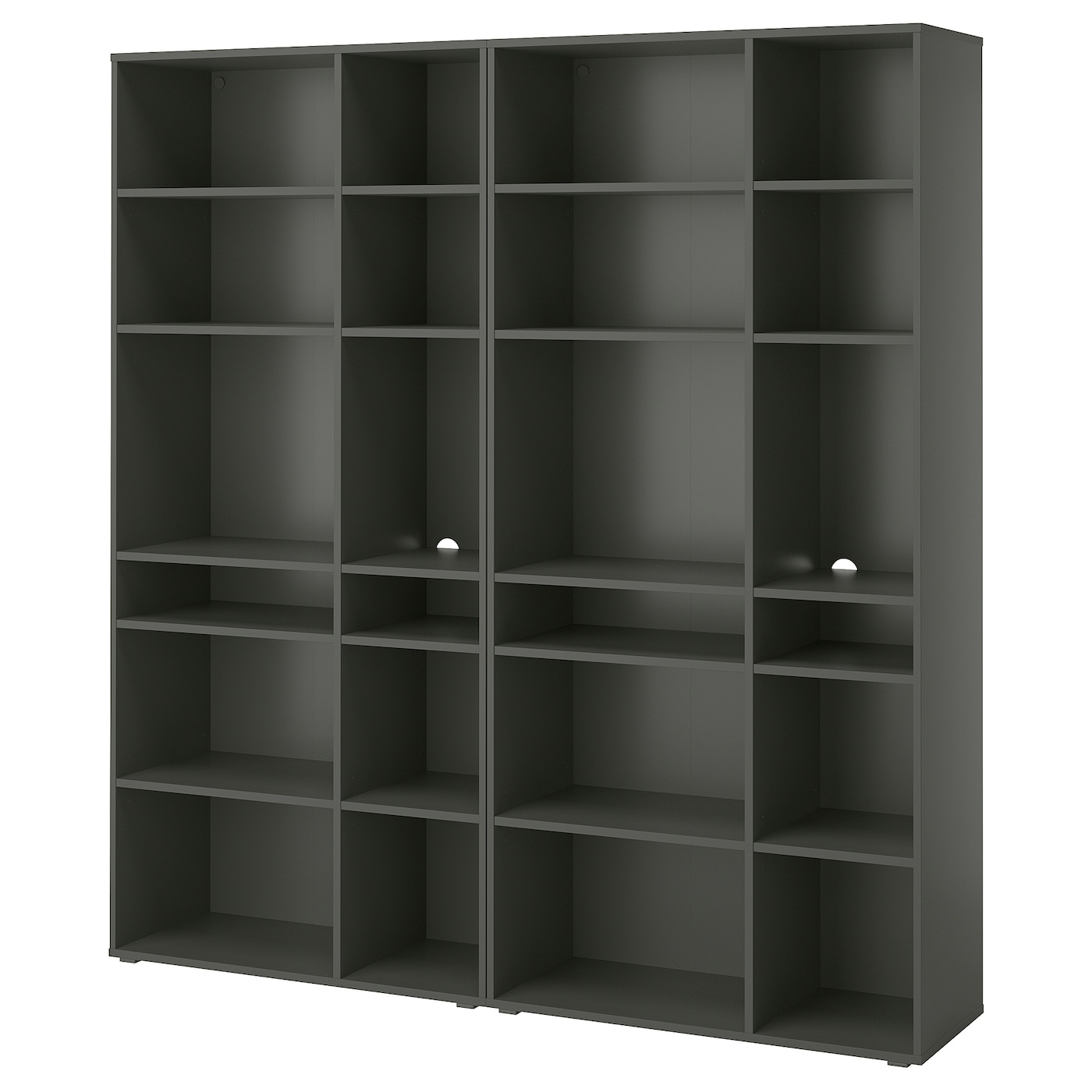 Комбинация для хранения - VIHALS  IKEA/ ВИХАЛС ИКЕА, 190х37х200 см, серый