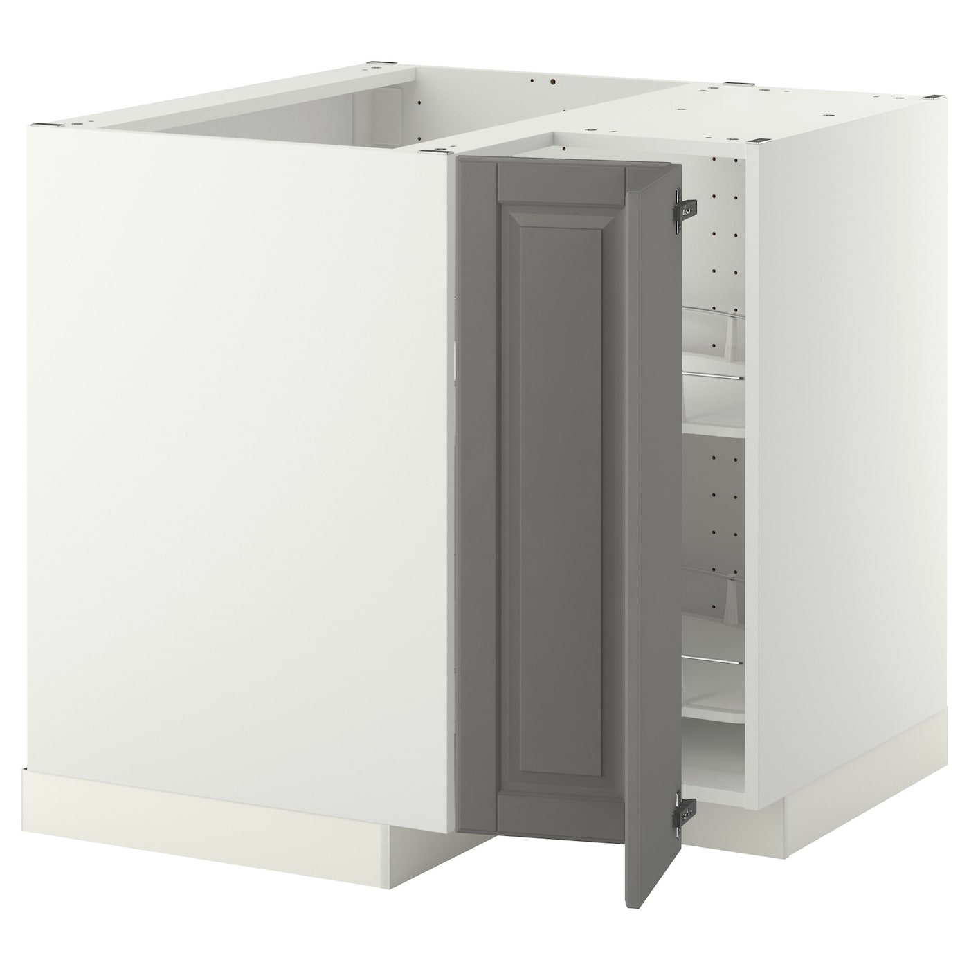 Напольный шкаф - METOD IKEA/ МЕТОД ИКЕА, 87,5х88 см, белый/серый