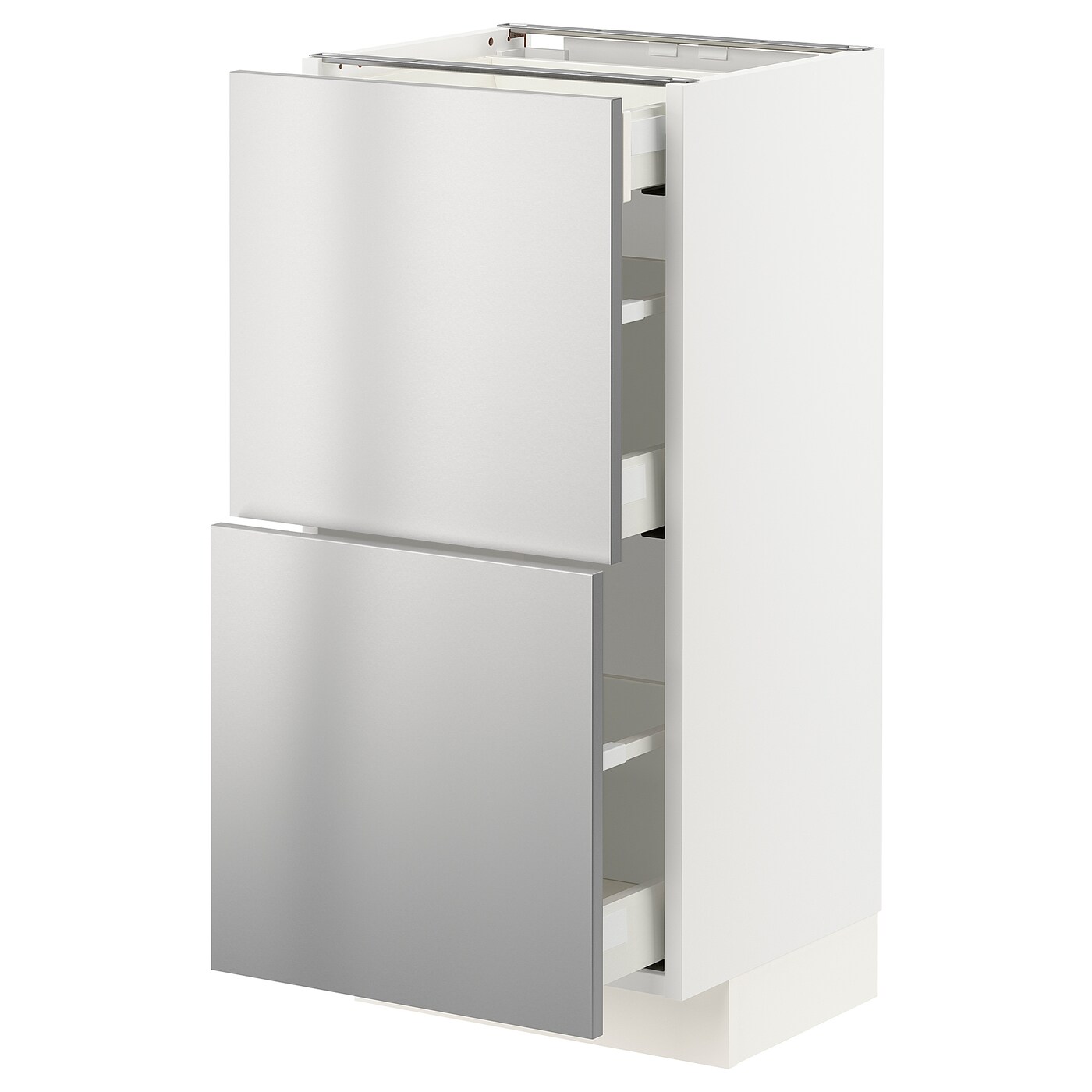 Напольный кухонный шкаф  - IKEA METOD MAXIMERA, 88x39,2x40см, белый/серый, МЕТОД МАКСИМЕРА ИКЕА