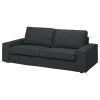 3-местный диван - IKEA KIVIK, 83x95x228см, черный, КИВИК ИКЕА