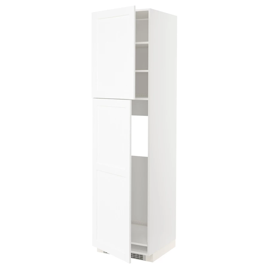 Кухонный шкаф-пенал - IKEA METOD/МЕТОД ИКЕА, 220х60х60 см, белый (изображение №1)