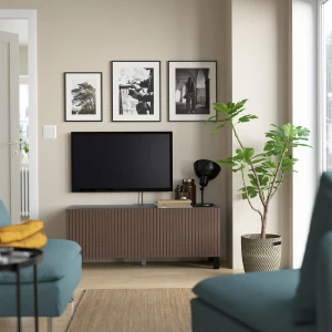 Второе фото. Тумба под ТВ - IKEA BESTÅ/BESTA, 120x42x48 см, коричневый, Бесто ИКЕА