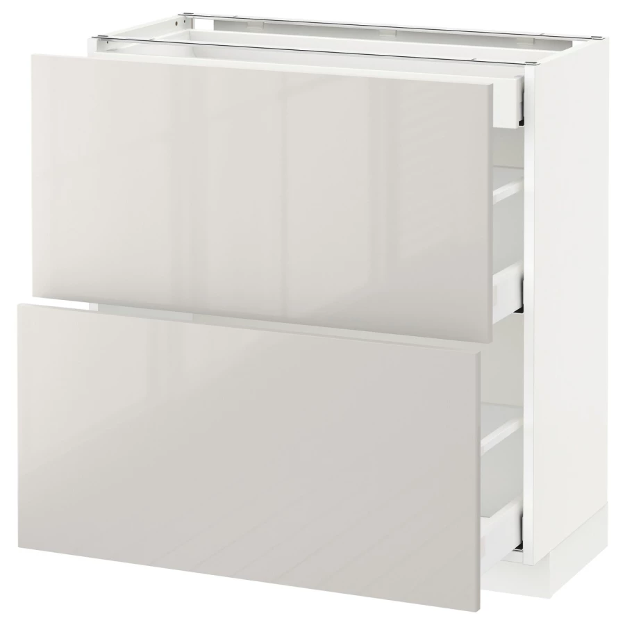 Напольный кухонный шкаф  - IKEA METOD MAXIMERA, 88x39,4x80см, белый, МЕТОД МАКСИМЕРА ИКЕА (изображение №1)