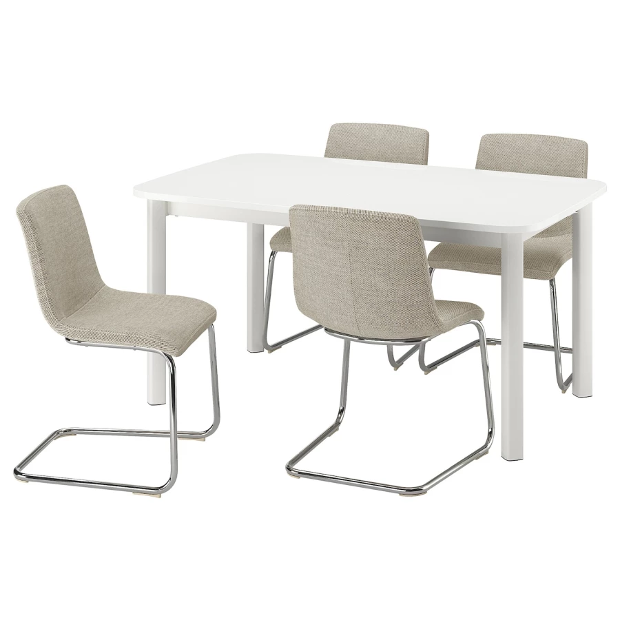 STRANDTORP / LUSTEBO Стол и 4 стула ИКЕА (изображение №1)