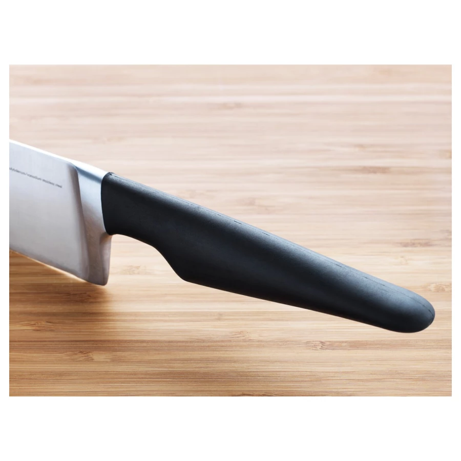 Поварской нож - IKEA VORDA/VÖRDA,20 см, черный ВЁРДА ИКЕА (изображение №4)