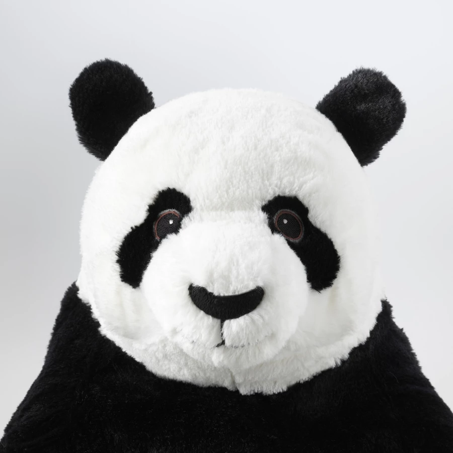 Мягкая игрушка - IKEA DJUNGELSKOG, 47 см, белый/черный ДЬЮНГЕЛЬСКОГ ИКЕА (изображение №6)