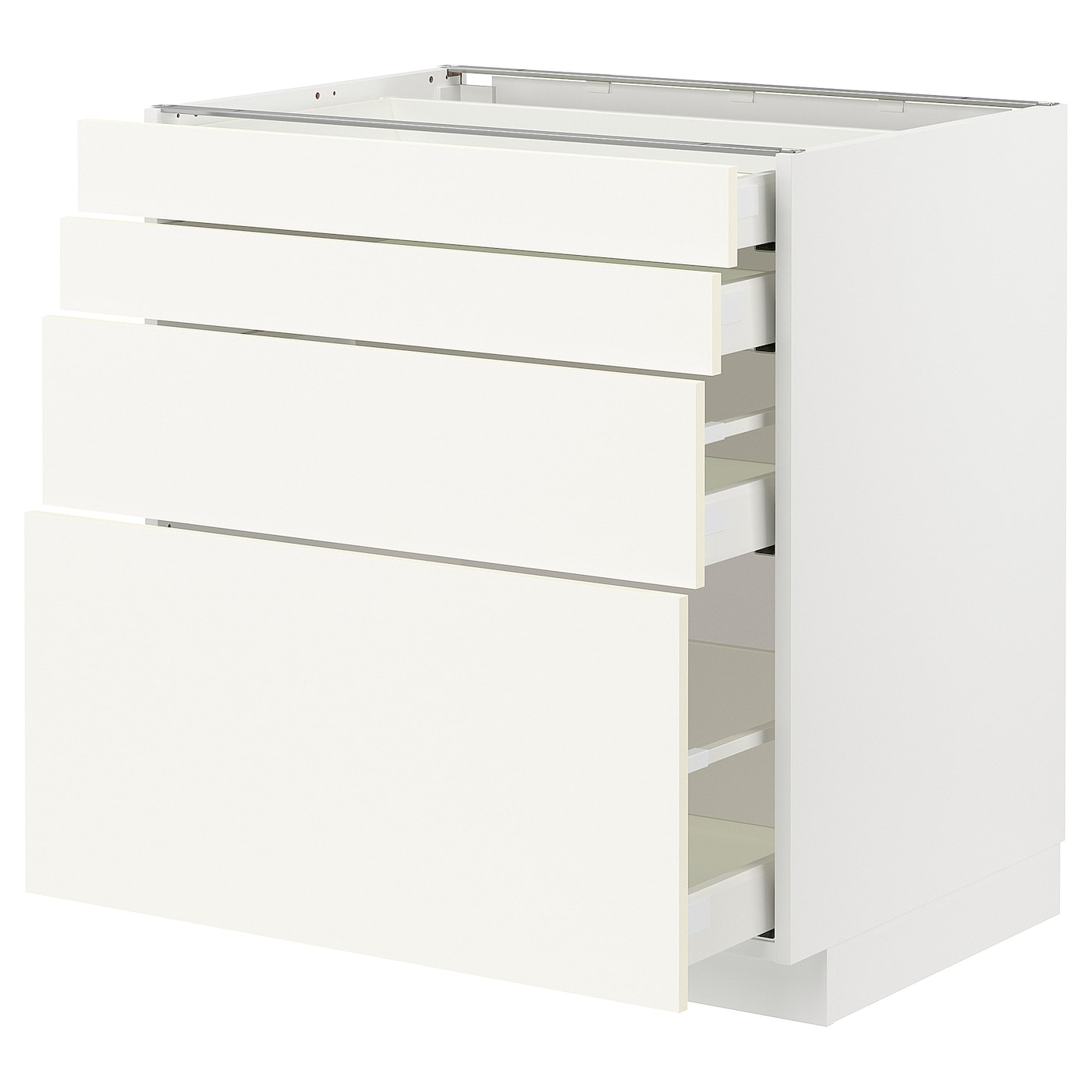 Напольный шкаф  - IKEA METOD MAXIMERA, 88x61,6x80см, белый, МЕТОД МАКСИМЕРА ИКЕА