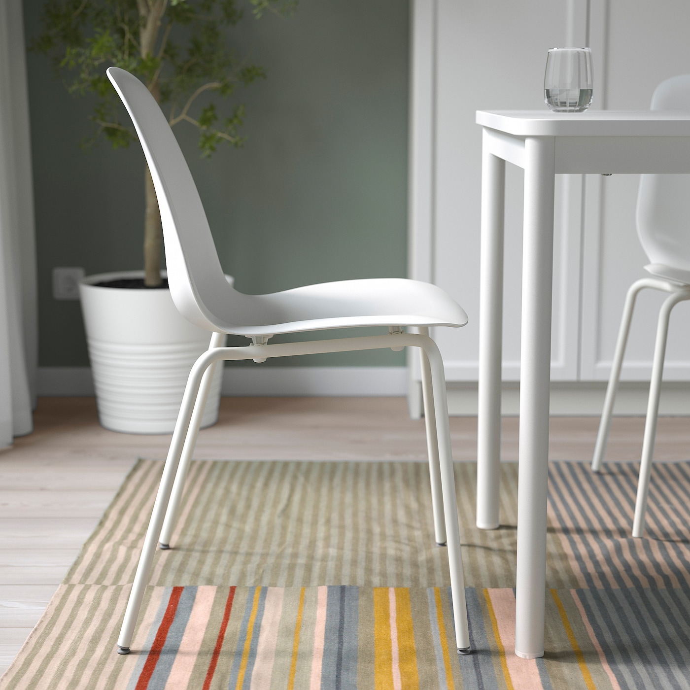Стул - IKEA LIDАS/SEFAST, 87х52х50 см, белый, ИКЕА за 12848 рублей