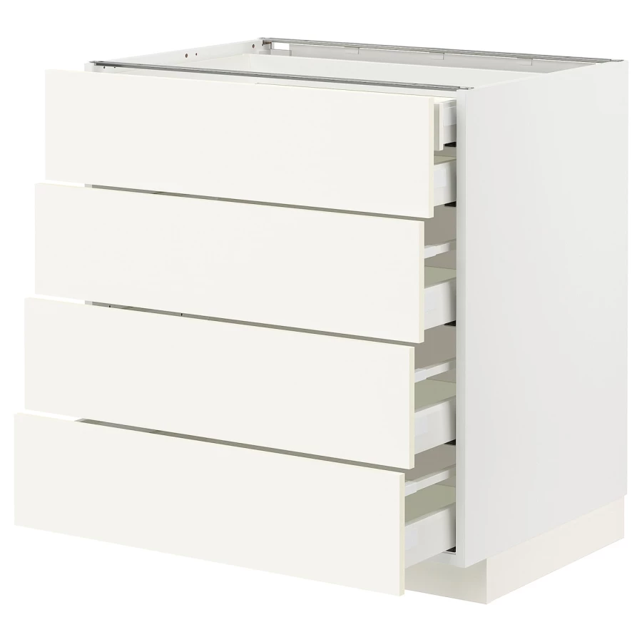 Напольный шкаф  - IKEA METOD MAXIMERA, 88x61,6x80см, белый, МЕТОД МАКСИМЕРА ИКЕА (изображение №1)