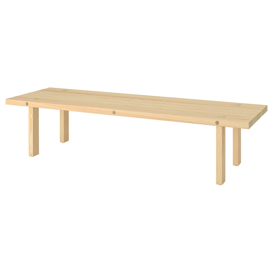 Журнальный столик IKEA STOCKHOLM 2025/СТОКГОЛЬМ 2025, 160х45 см, под беленый дуб (изображение №1)