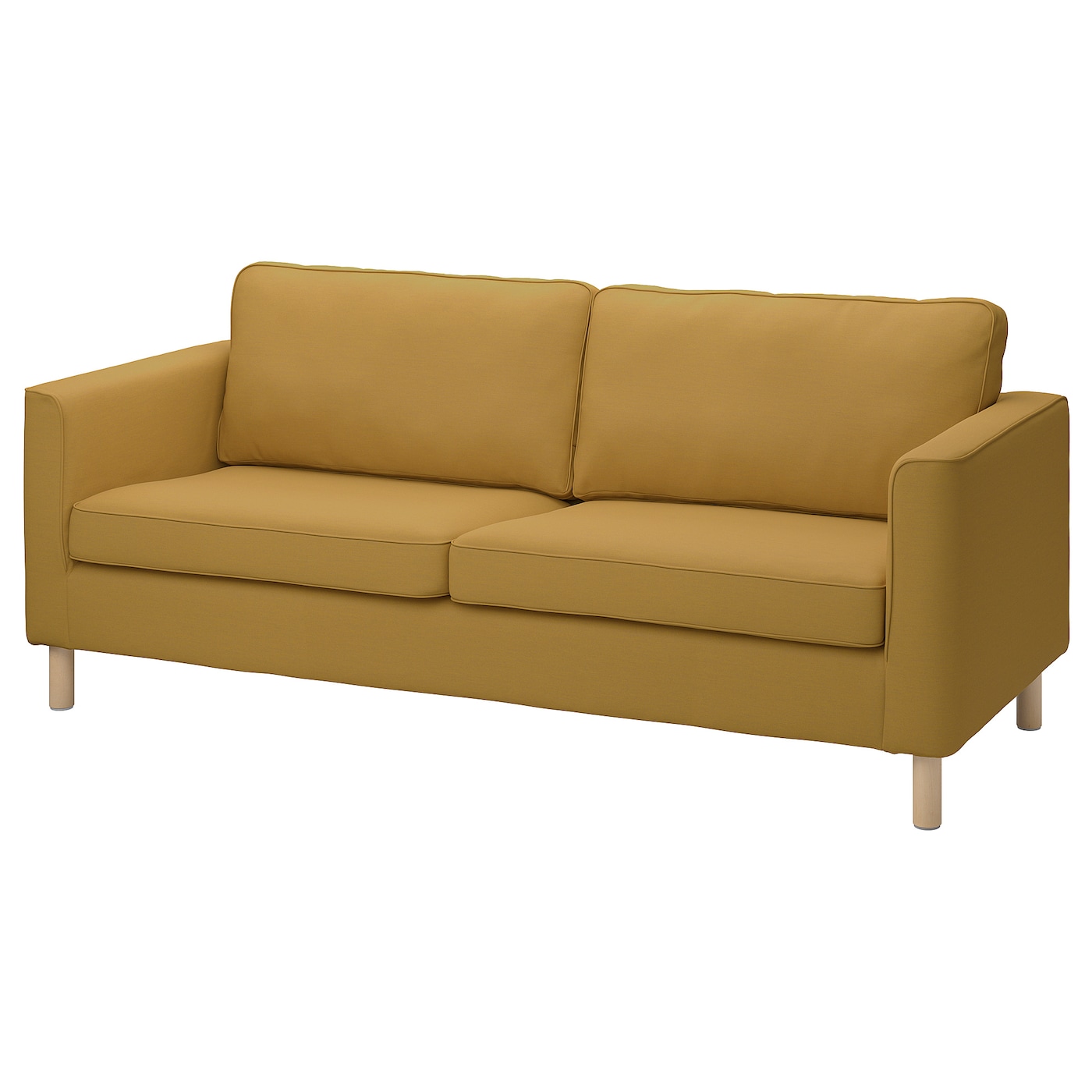 3-местный диван - IKEA PÄRUP/PARUP/ПЭРУП ИКЕА, 206х80х69 см, светло-коричневый