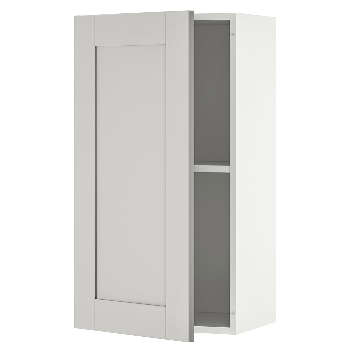Кухонный навесной шкаф -  IKEA KNOXHULT/КНОКСХУЛЬТ ИКЕА, 40х75 см, белый/серый