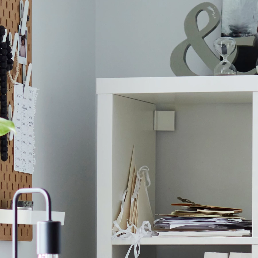 Стеллаж 4 ячейки - IKEA KALLAX, 77х77 см, белый, КАЛЛАКС ИКЕА (изображение №5)