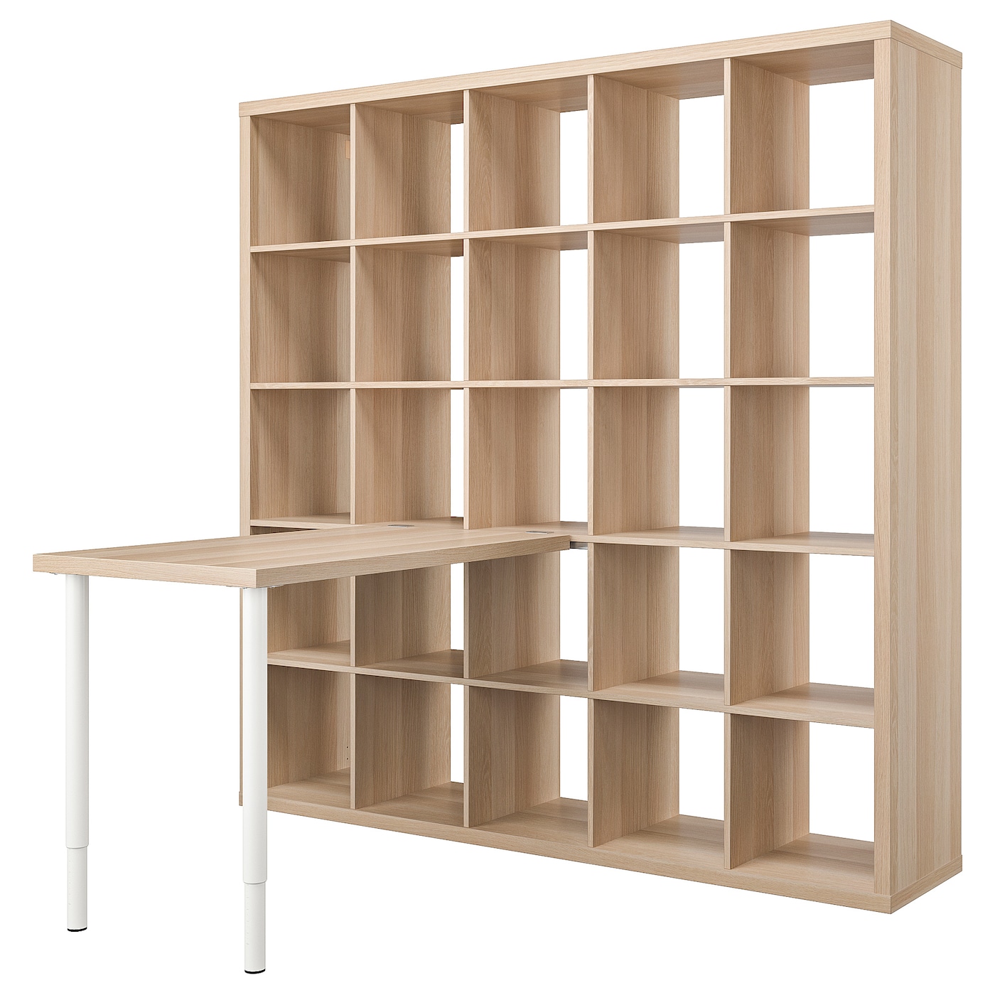 Письменный стол - KALLAX / LINNMON IKEA/ КАЛЛАКС / ЛИННМОН  ИКЕА,  182 см, под беленый дуб