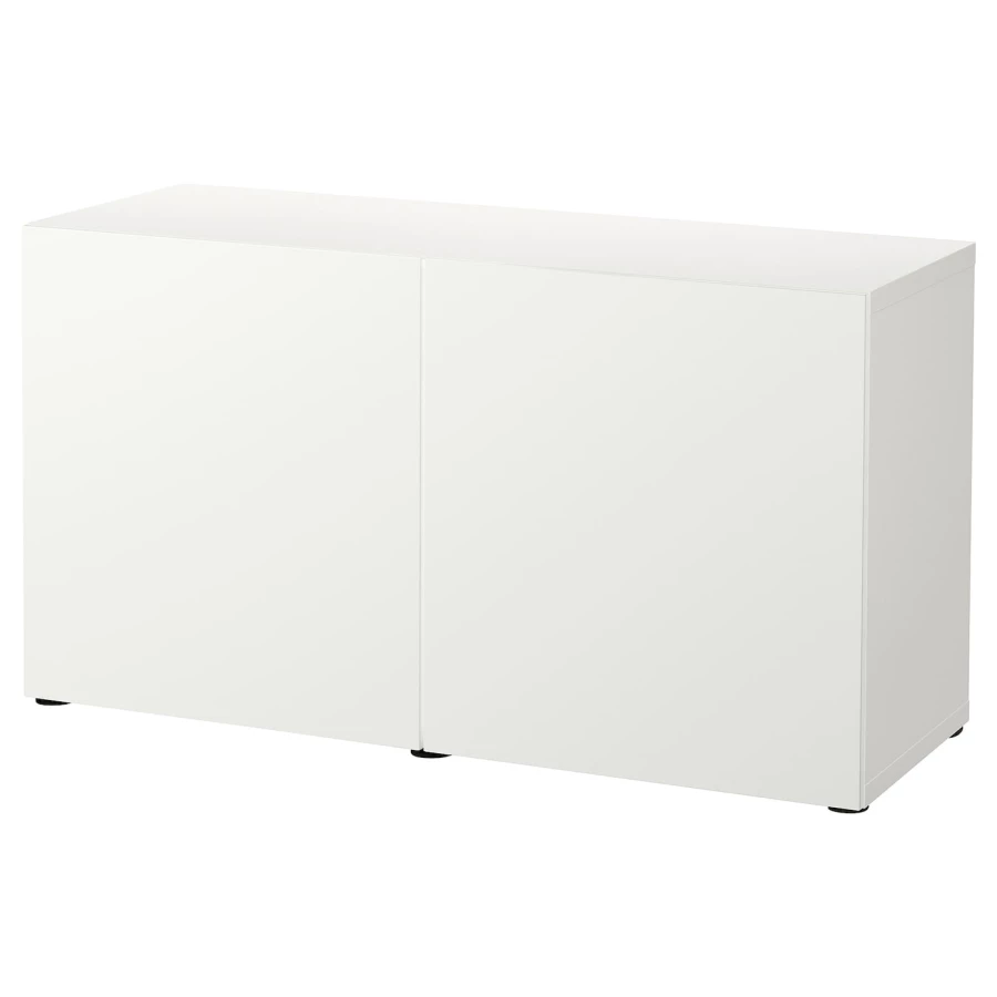 Комбинация для хранения - IKEA BESTÅ/BESTA/БЕСТА/БЕСТО ИКЕА, 120x42x65 см, белый, (изображение №1)