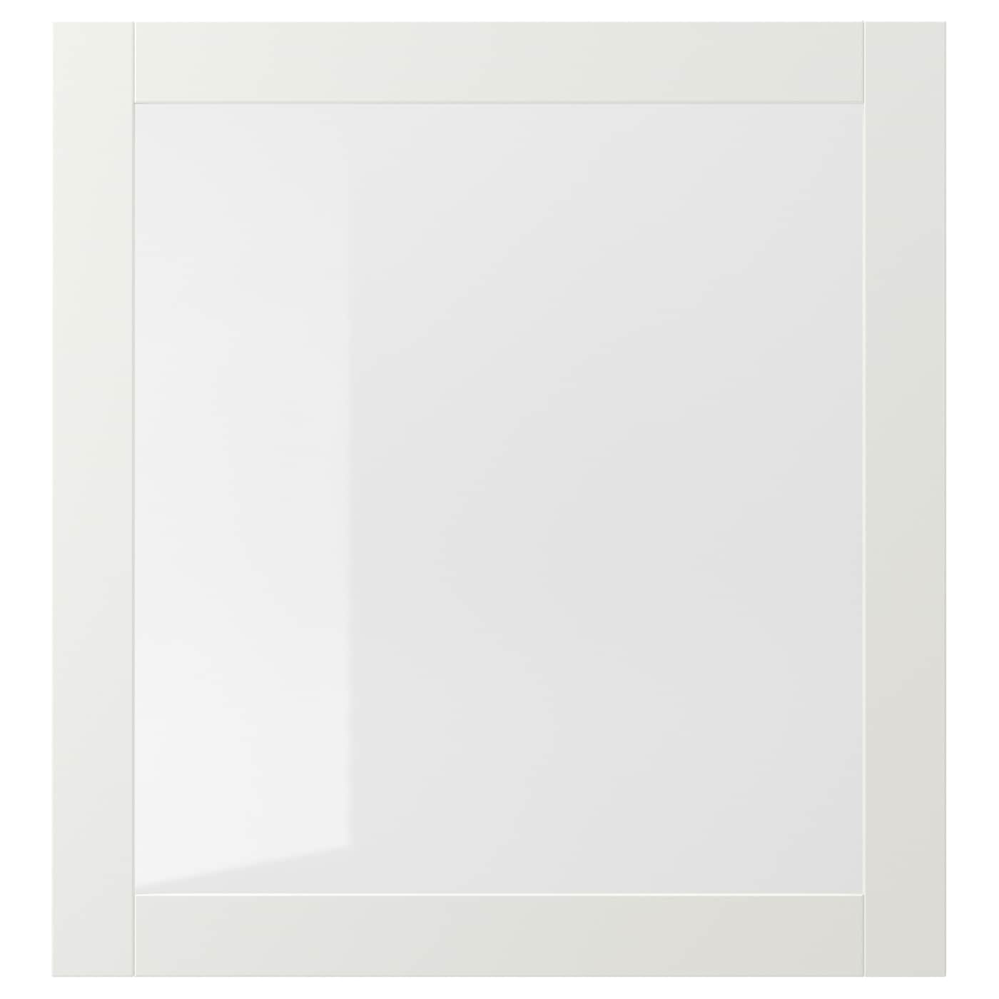 Дверь - SINDVIK IKEA/ СИНДВИК ИКЕА, 60х64 см, белый/прозрачный