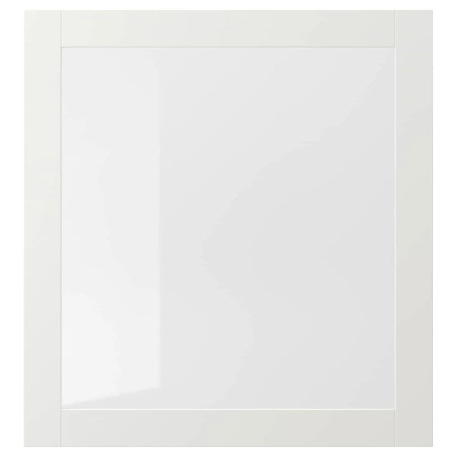 Дверь - SINDVIK IKEA/ СИНДВИК ИКЕА, 60х64 см, белый/прозрачный (изображение №1)