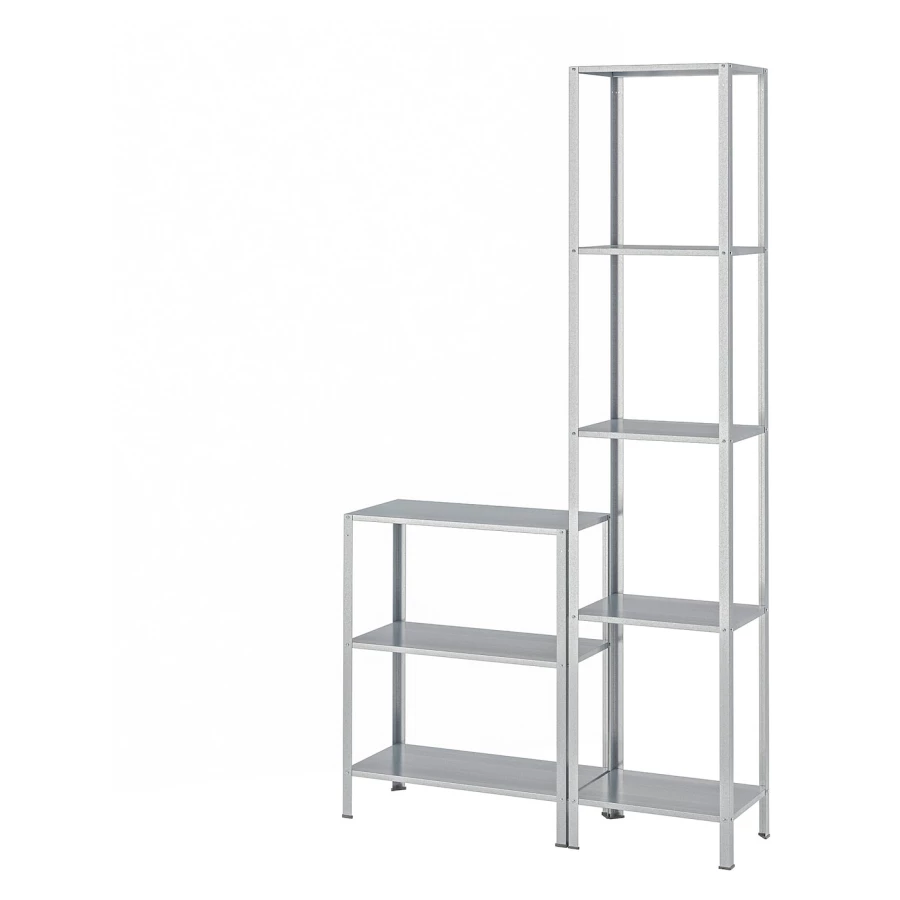 Стеллаж - IKEA HYLLIS, 100х27х183 см, оцинкованная сталь, ХИЛЛИС ИКЕА (изображение №1)