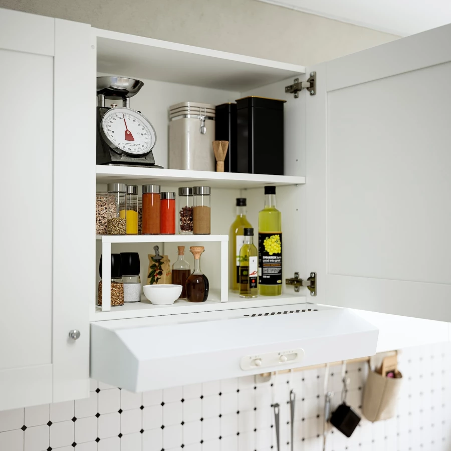 Кухонный навесной шкаф - IKEA KNOXHULT/КНОКСХУЛЬТ ИКЕА, 60x60х31 см, белый (изображение №2)