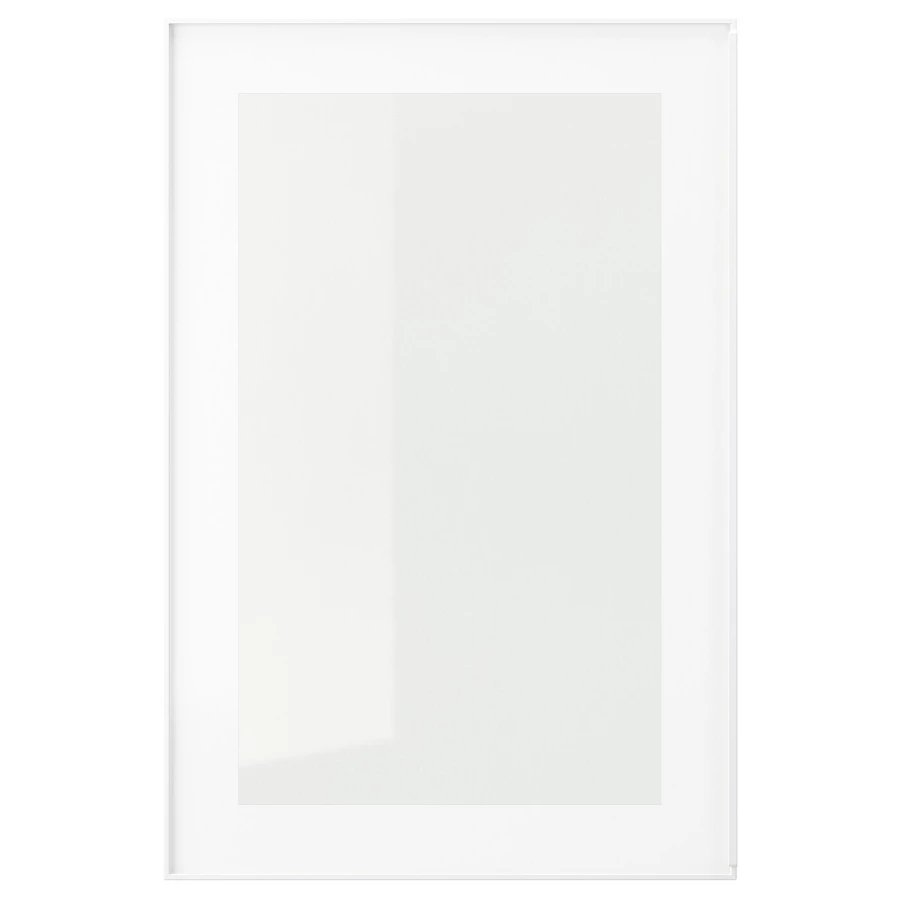 Дверца со стеклом - IKEA HEJSTA, 60х40 см, белый, ХЕЙСТА ИКЕА (изображение №1)