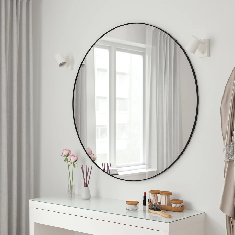 Зеркало - LINDBYN IKEA/ ЛИНДБЮН ИКЕА, черный (изображение №2)