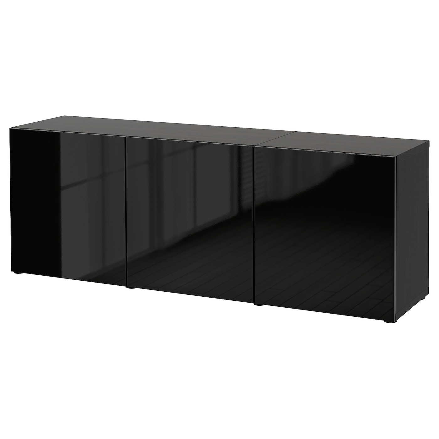 Комбинация для хранения - IKEA BESTÅ/BESTA/БЕСТА/БЕСТО ИКЕА, 180x42x65 см, черный,