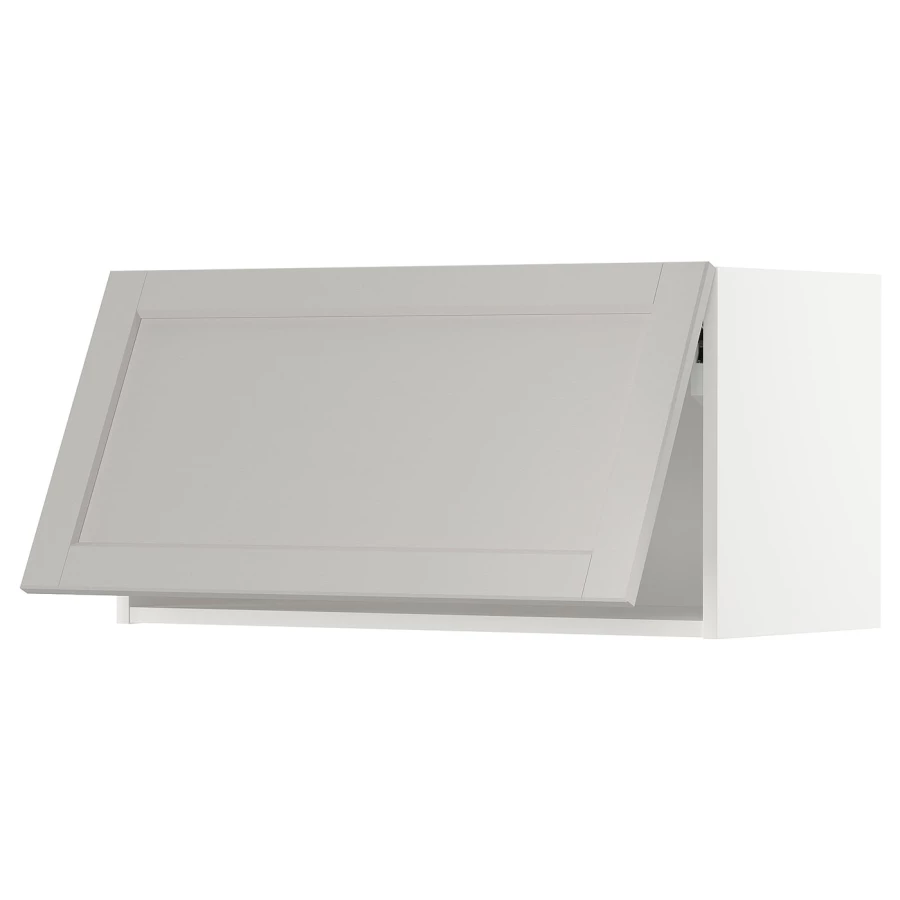 Навесной шкаф - METOD IKEA/ МЕТОД ИКЕА, 40х80 см, белый/светло-серый (изображение №1)
