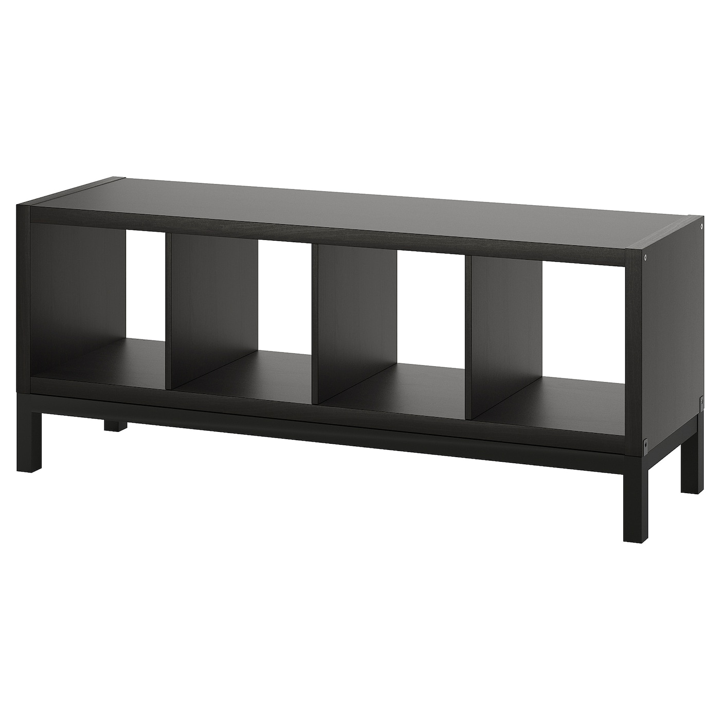 Стеллаж - IKEA KALLAX, 147х39х59 см, черно-коричневый/черный, КАЛЛАКС ИКЕА