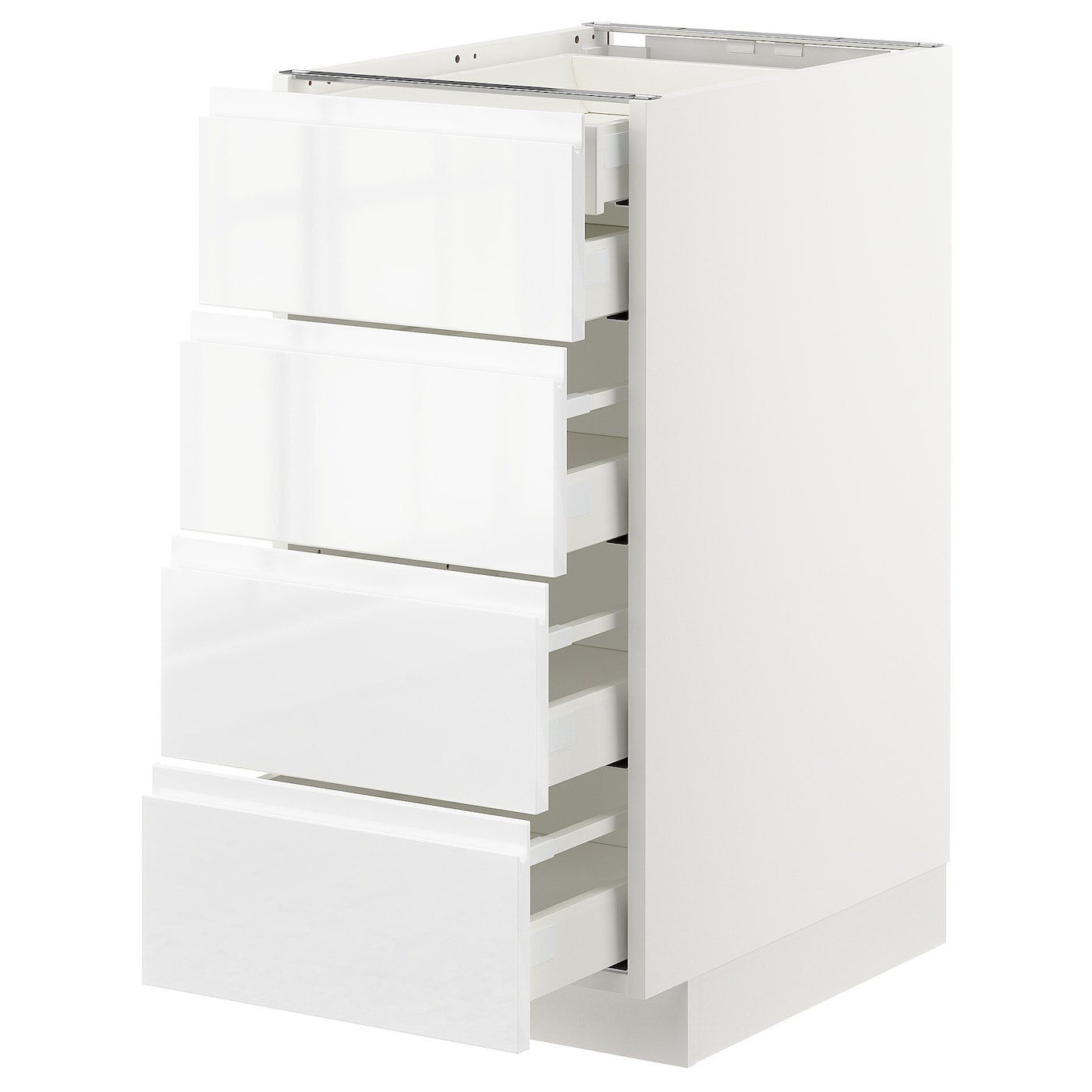 Напольный кухонный шкаф  - IKEA METOD MAXIMERA, 88x62x40см, белый, МЕТОД МАКСИМЕРА ИКЕА